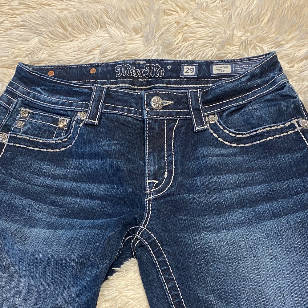 Miss Me Dark Blue Boot Cut Jeans